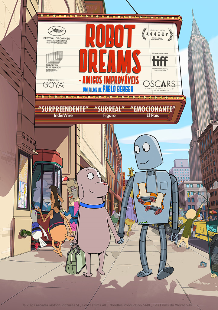 Capa Robot Dreams - Amigos Improváveis (VP)
