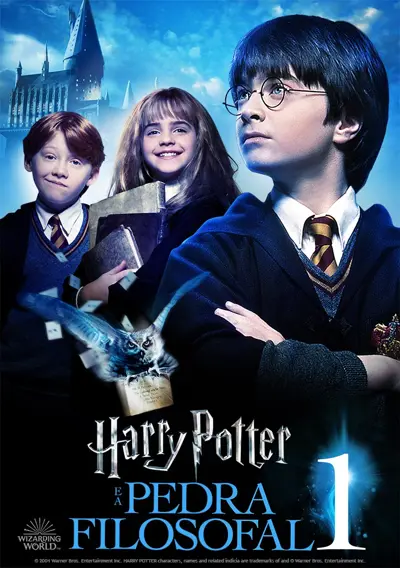 Capa Harry Potter e a Pedra Filosofal