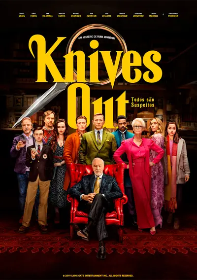Capa Knives Out - Todos São Suspeitos