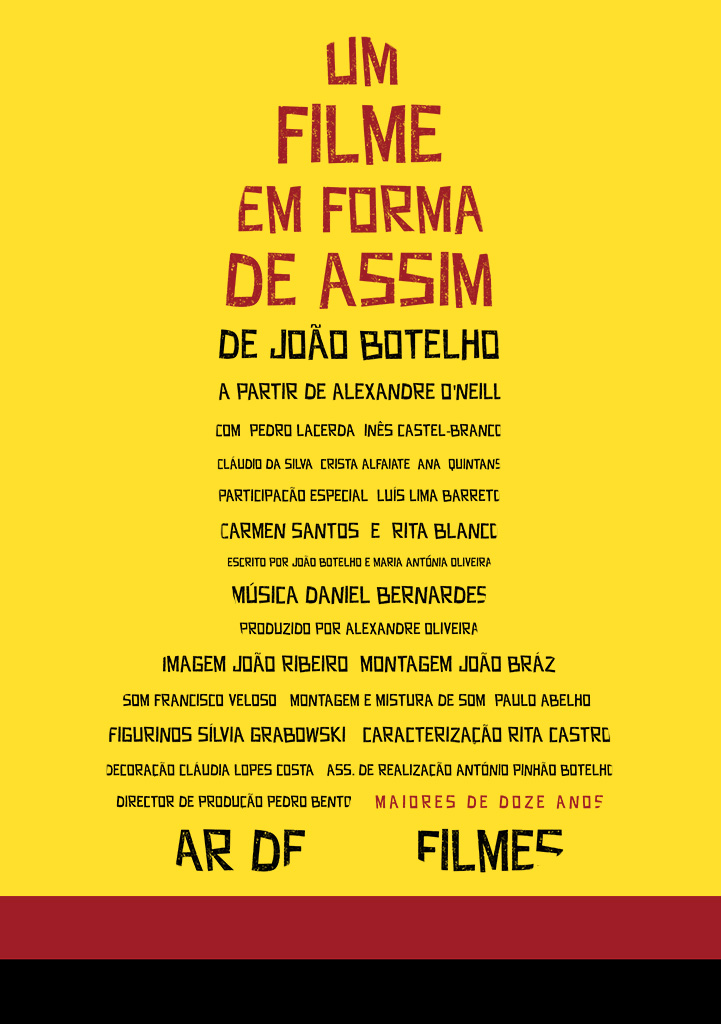Capa Um Filme em Forma de Assim