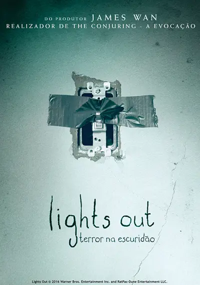 Capa Lights Out - Terror na Escuridão