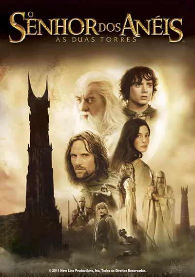 Capa O Senhor Dos Anéis - As Duas Torres