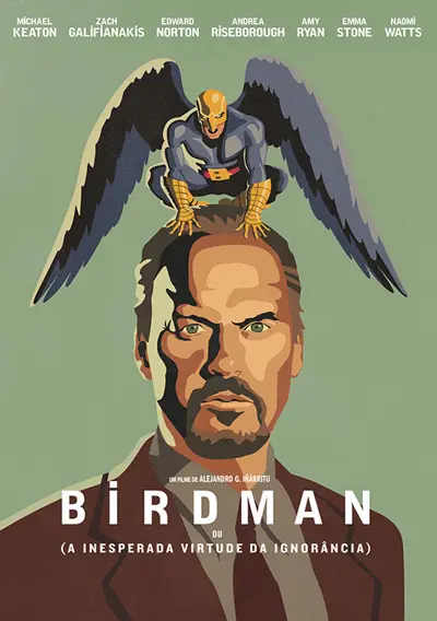 Capa Birdman ou (A Inesperada Virtude da Ignorância)