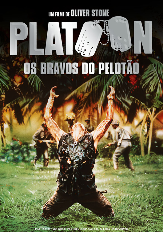 Capa Platoon - Os Bravos do Pelotão