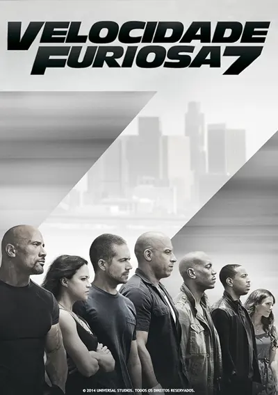 Capa Velocidade Furiosa 7 (versão alargada)