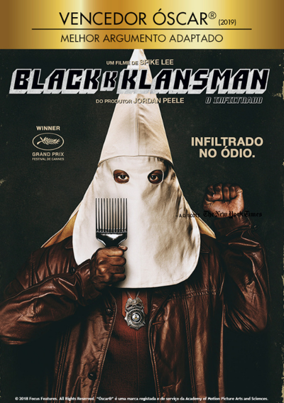 Capa BlacKkKlansman - O Infiltrado