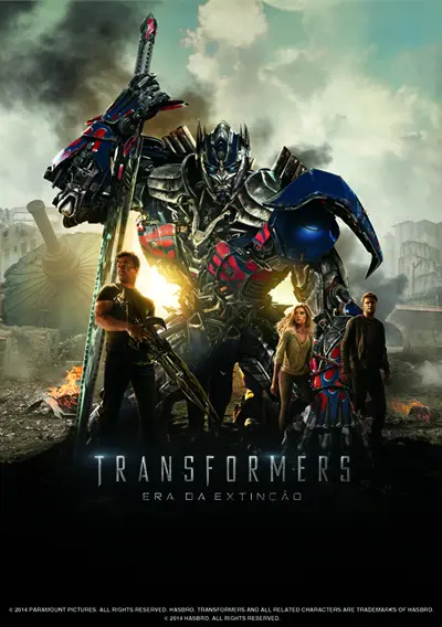 Capa Transformers: Era da Extinção